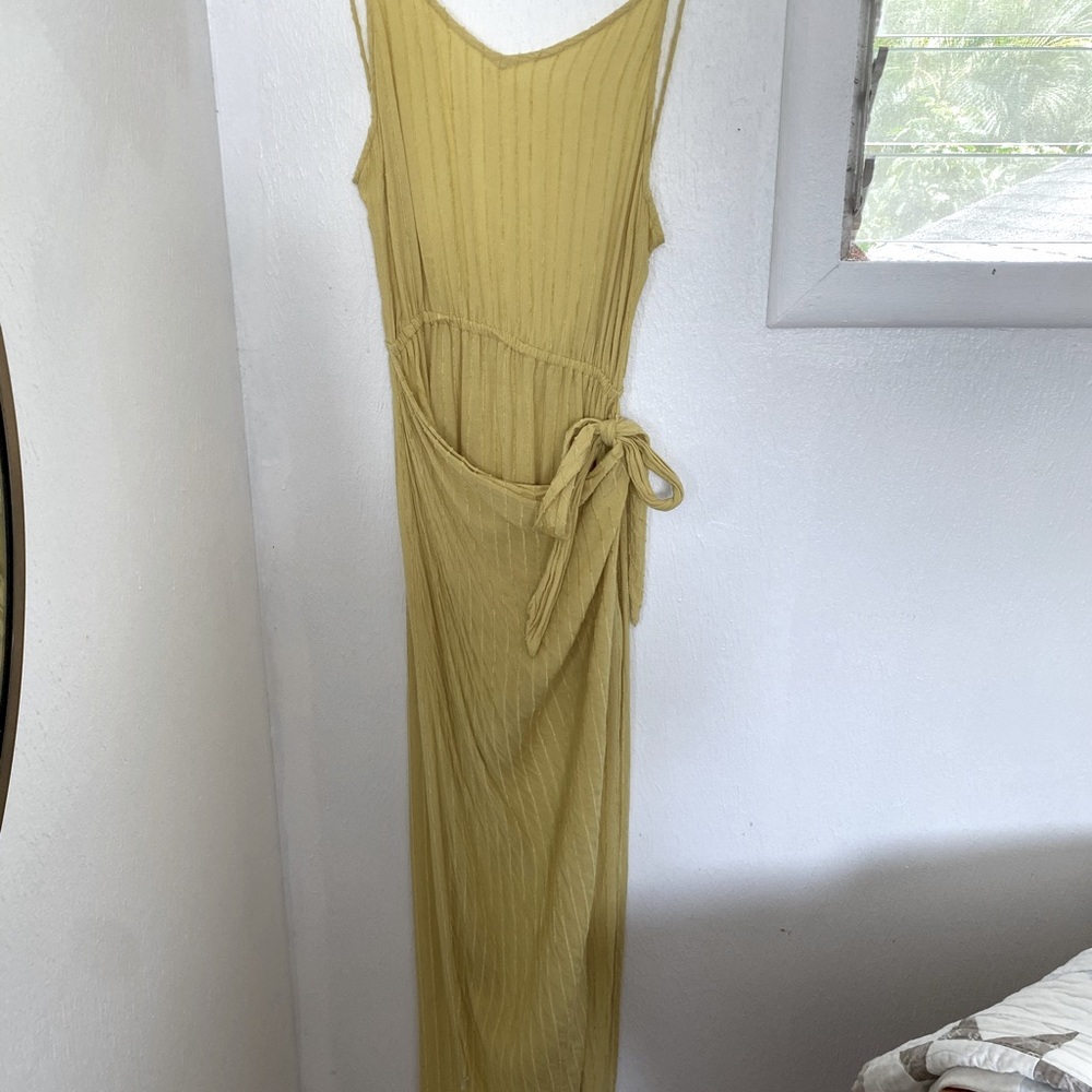 At dawn sarong style wrap dress